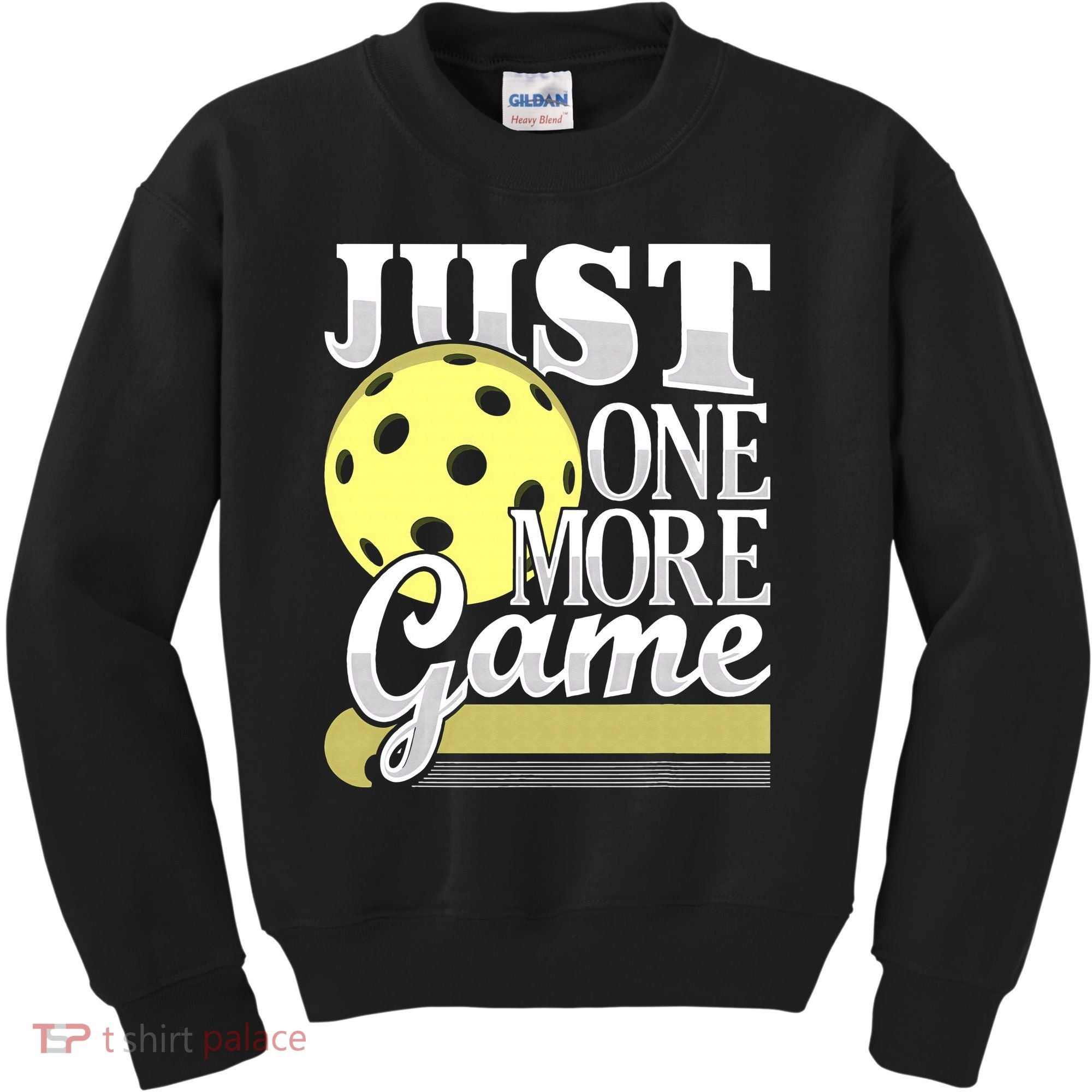 Just One More Game Pickleball Player Paddleball Kids Sweatshirt