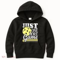 Just One More Game Pickleball Player Paddleball Kids Hoodie thumb 0