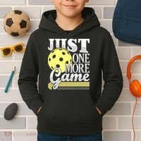 Just One More Game Pickleball Player Paddleball Kids Hoodie thumb 2