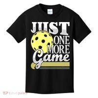 Just One More Game Pickleball Player Paddleball Kids T-Shirt thumb 0