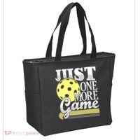 Just One More Game Pickleball Player Paddleball Tote Bag thumb 2