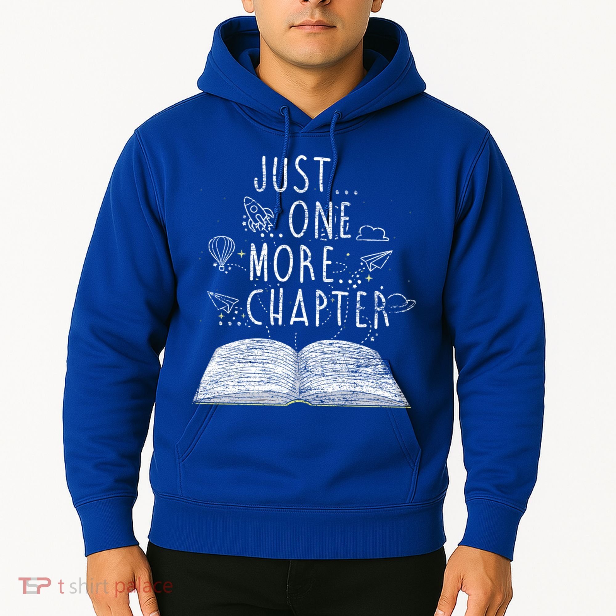 Just One More Chapter Reading Books Cute Gift Hoodie