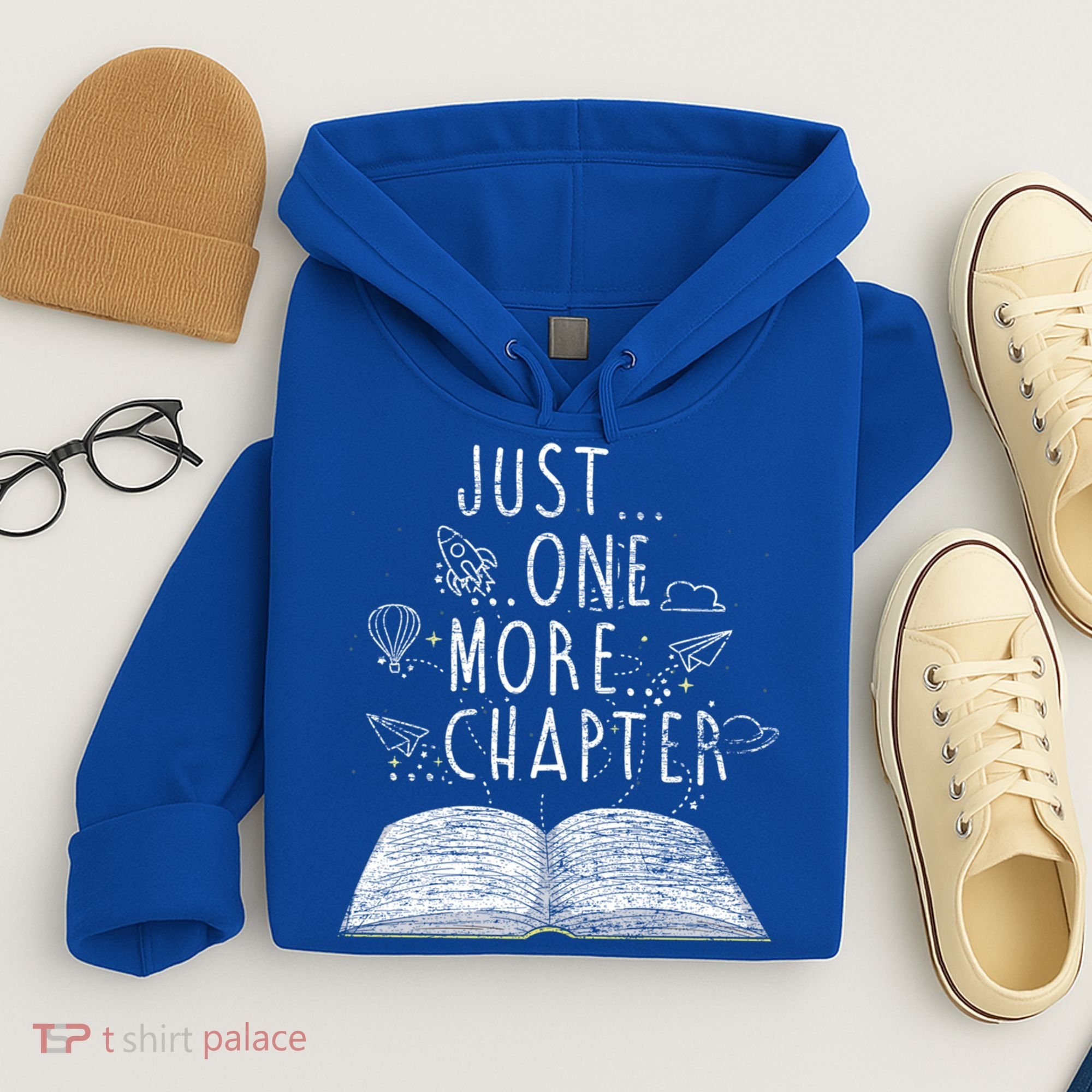 Just One More Chapter Reading Books Cute Gift Hoodie