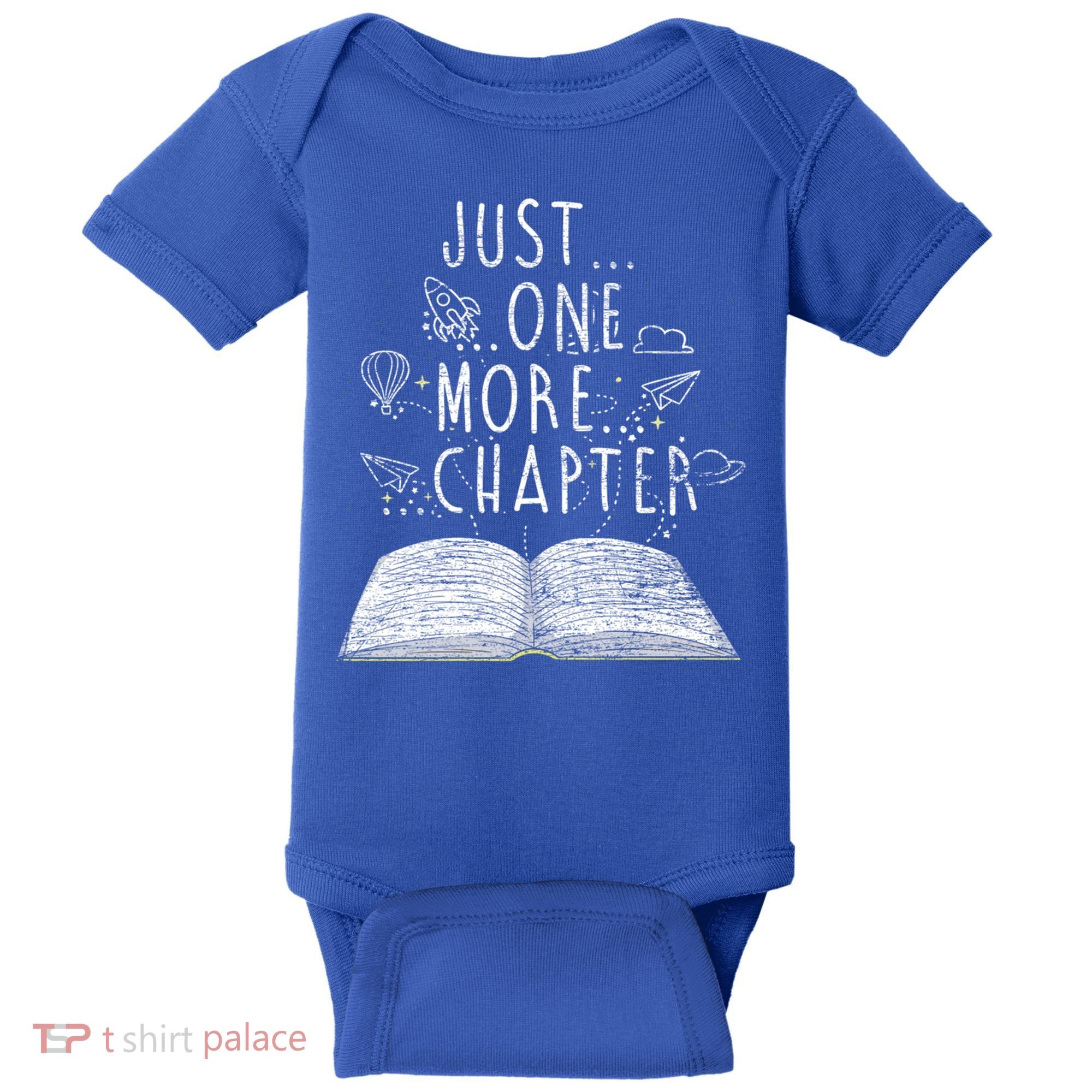 Just One More Chapter Reading Books Cute Gift Baby Bodysuit
