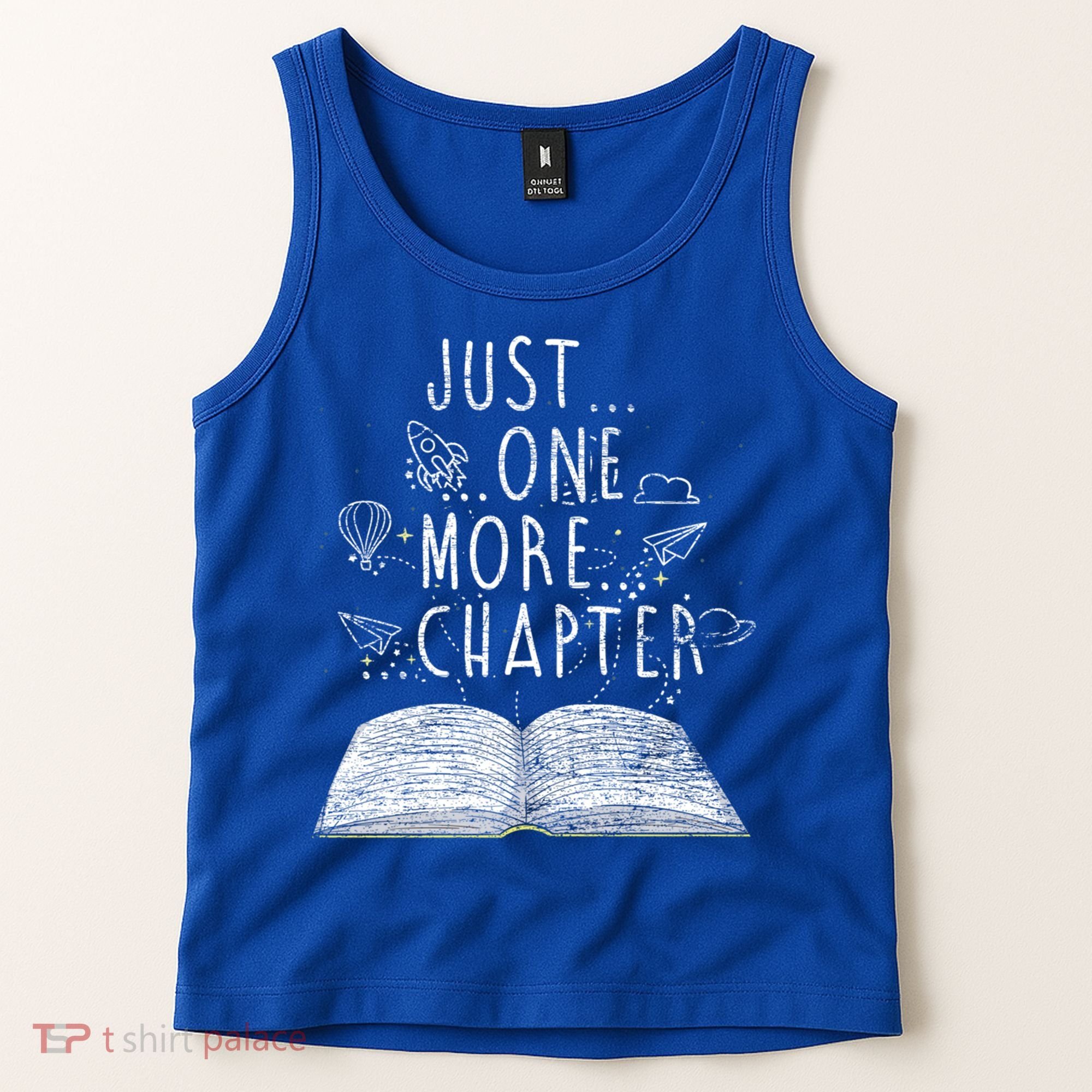 Just One More Chapter Reading Books Cute Gift Tank Top