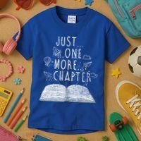 Just One More Chapter Reading Books Cute Gift Kids T-Shirt thumb 3