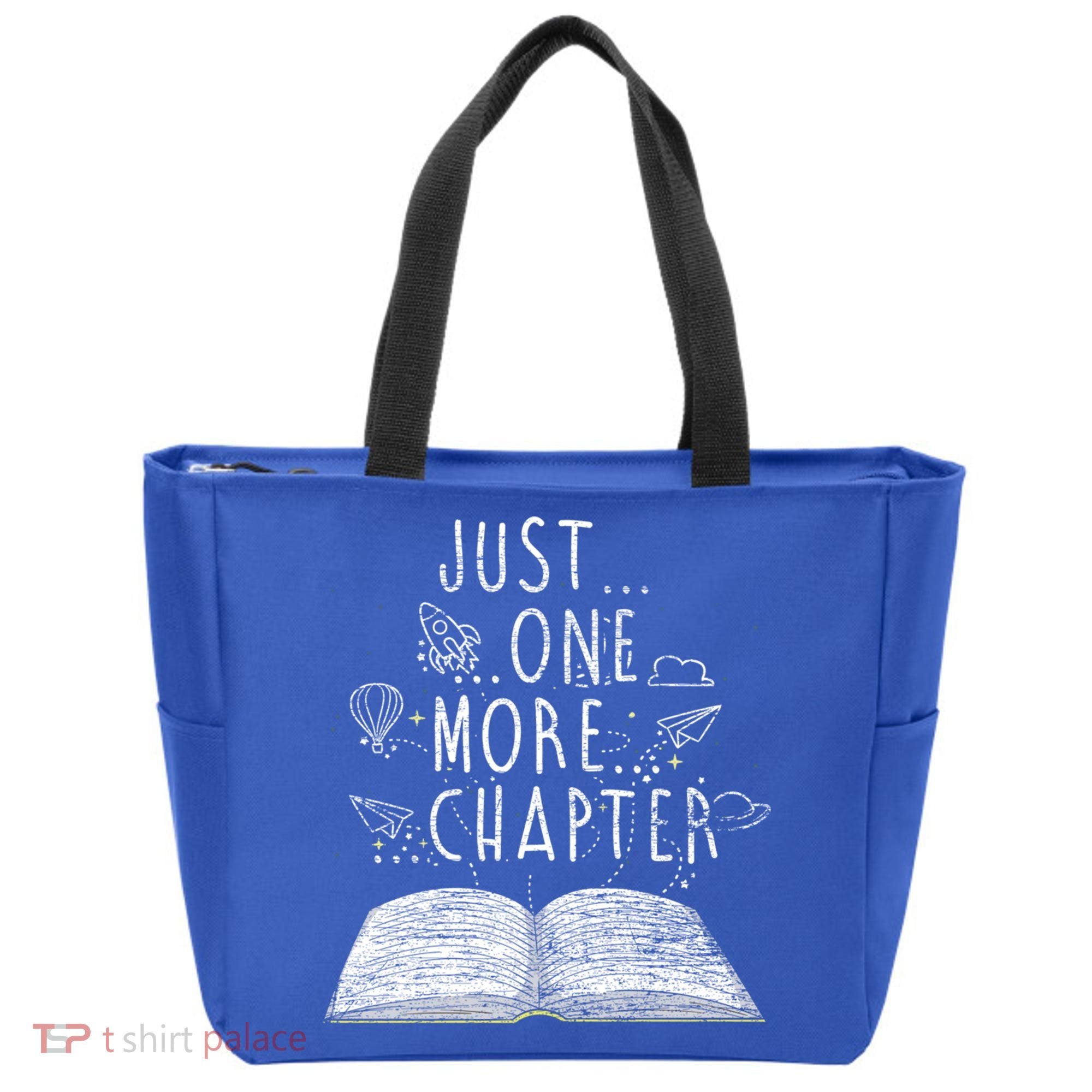 Just One More Chapter Reading Books Cute Gift Tote Bag