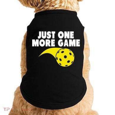 Just One More Game Pickleball Gift Doggie Tank