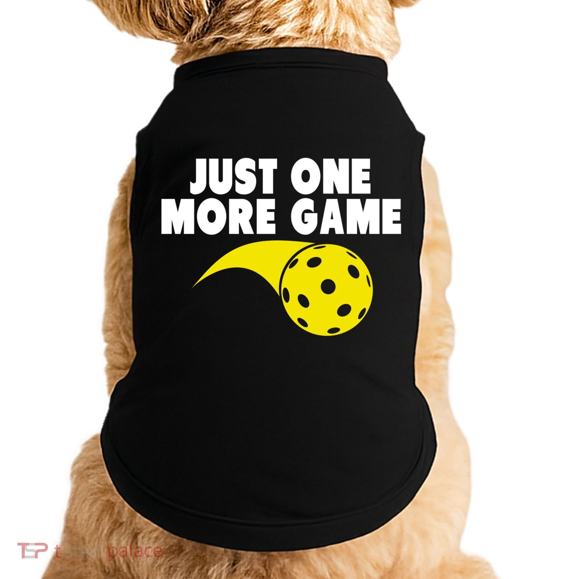 Just One More Game Pickleball Gift Doggie Tank