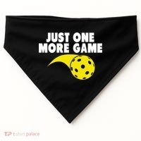 Just One More Game Pickleball Gift USA-Made Doggie Bandana thumb 0