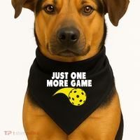 Just One More Game Pickleball Gift USA-Made Doggie Bandana thumb 1