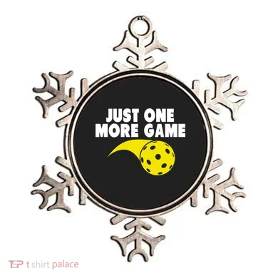 Just One More Game Pickleball Gift Ornament
