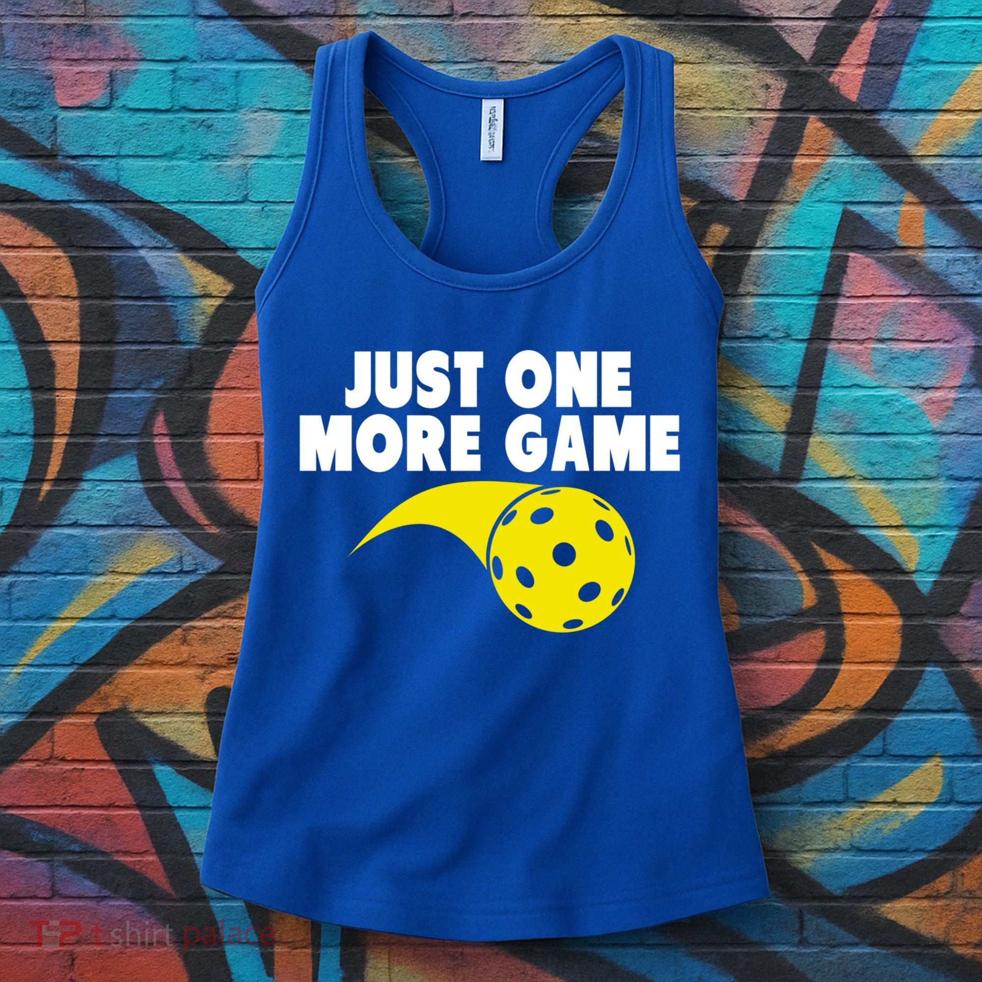 Just One More Game Pickleball Gift Women's Tank Top