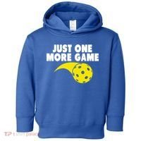 Just One More Game Pickleball Gift Toddler Hoodie thumb 0