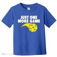 Just One More Game Pickleball Gift Toddler T-Shirt thumb 0