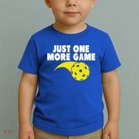 Just One More Game Pickleball Gift Toddler T-Shirt thumb 2