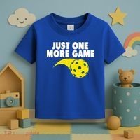 Just One More Game Pickleball Gift Toddler T-Shirt thumb 3