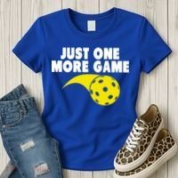 Just One More Game Pickleball Gift Women's T-Shirt thumb 3