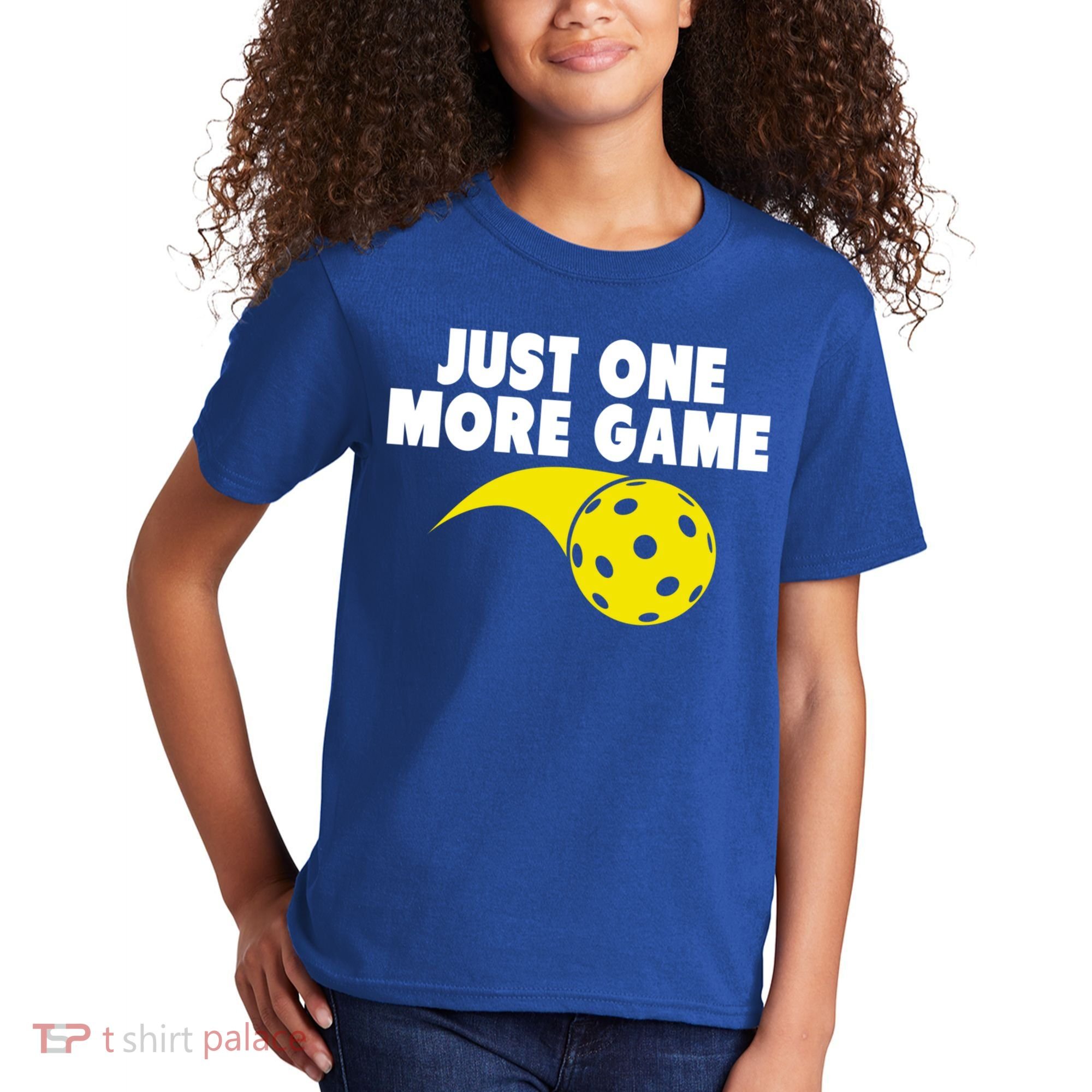 Just One More Game Pickleball Gift Kids T-Shirt