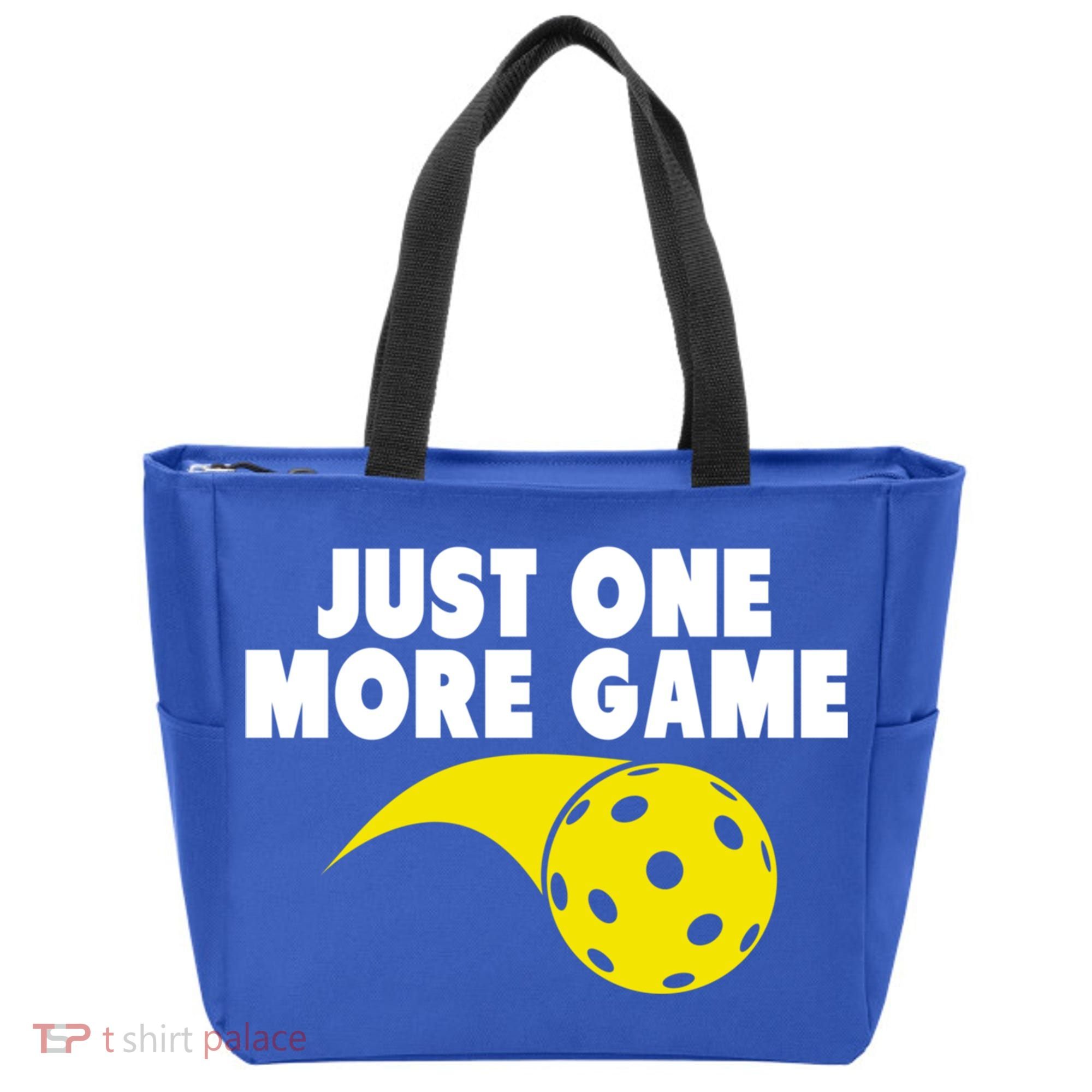 Just One More Game Pickleball Gift Tote Bag