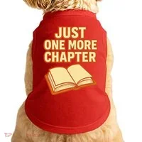 Just One More Chapter Funny Book Lover Doggie Tank thumb 0