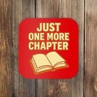 Just One More Chapter Funny Book Lover Coaster thumb 0