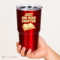 Just One More Chapter Funny Book Lover Tumbler thumb 2