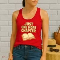 Just One More Chapter Funny Book Lover Women's Tank Top thumb 2