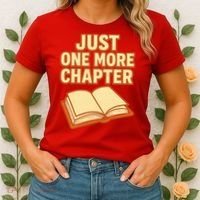 Just One More Chapter Funny Book Lover Women's T-Shirt thumb 2