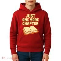 Just One More Chapter Funny Book Lover Kids Hoodie thumb 4