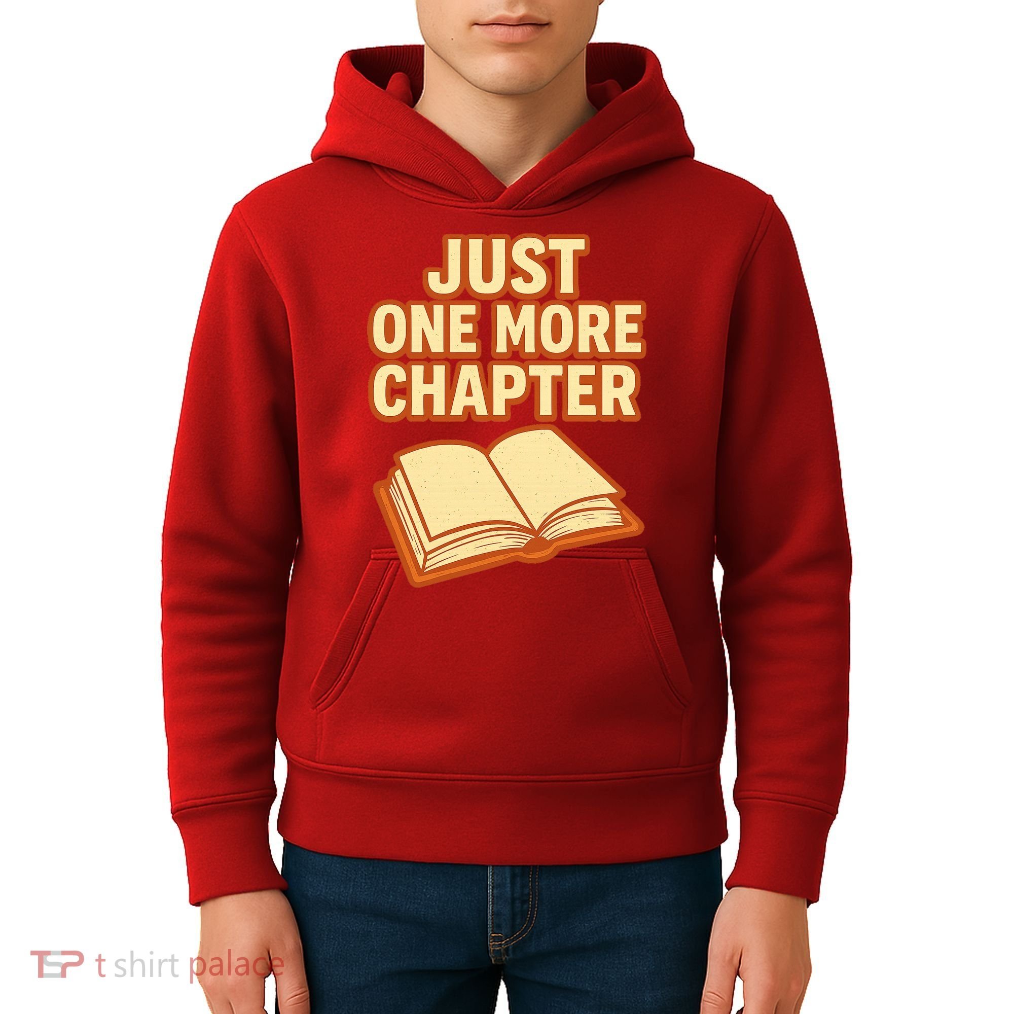 Just One More Chapter Funny Book Lover Kids Hoodie