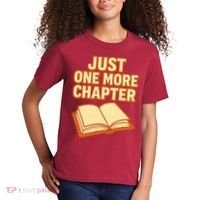 Just One More Chapter Funny Book Lover Kids T-Shirt thumb 2