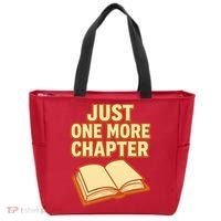 Just One More Chapter Funny Book Lover Tote Bag thumb 0
