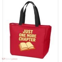 Just One More Chapter Funny Book Lover Tote Bag thumb 3