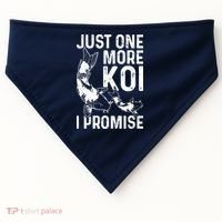 Just One More Koi I Promise USA-Made Doggie Bandana thumb 0