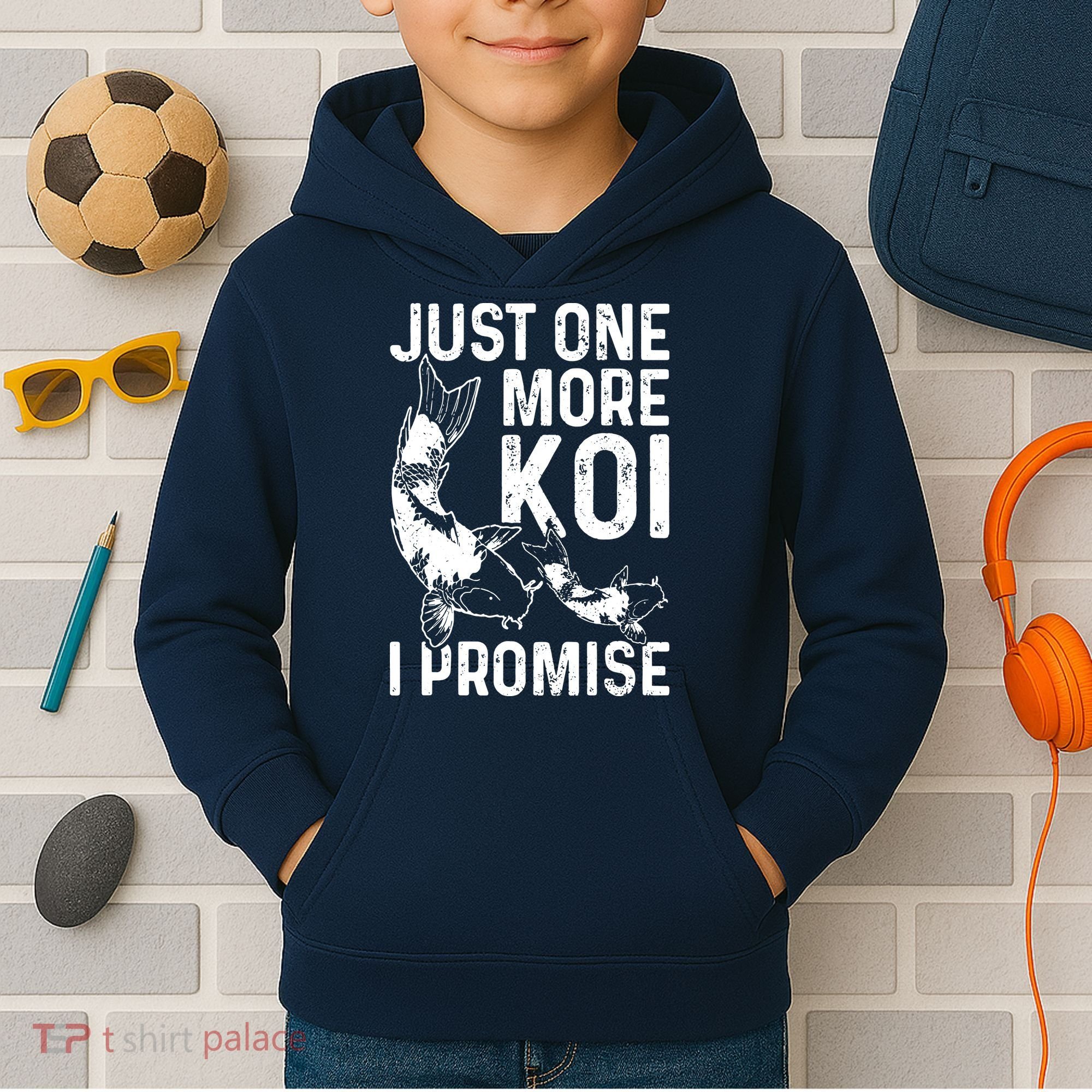 Just One More Koi I Promise Kids Hoodie