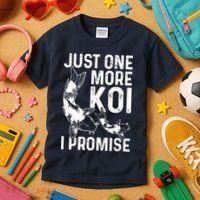 Just One More Koi I Promise Kids T-Shirt thumb 3