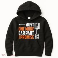 Just One More Car Part I Promise Kids Hoodie thumb 0