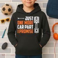 Just One More Car Part I Promise Kids Hoodie thumb 2