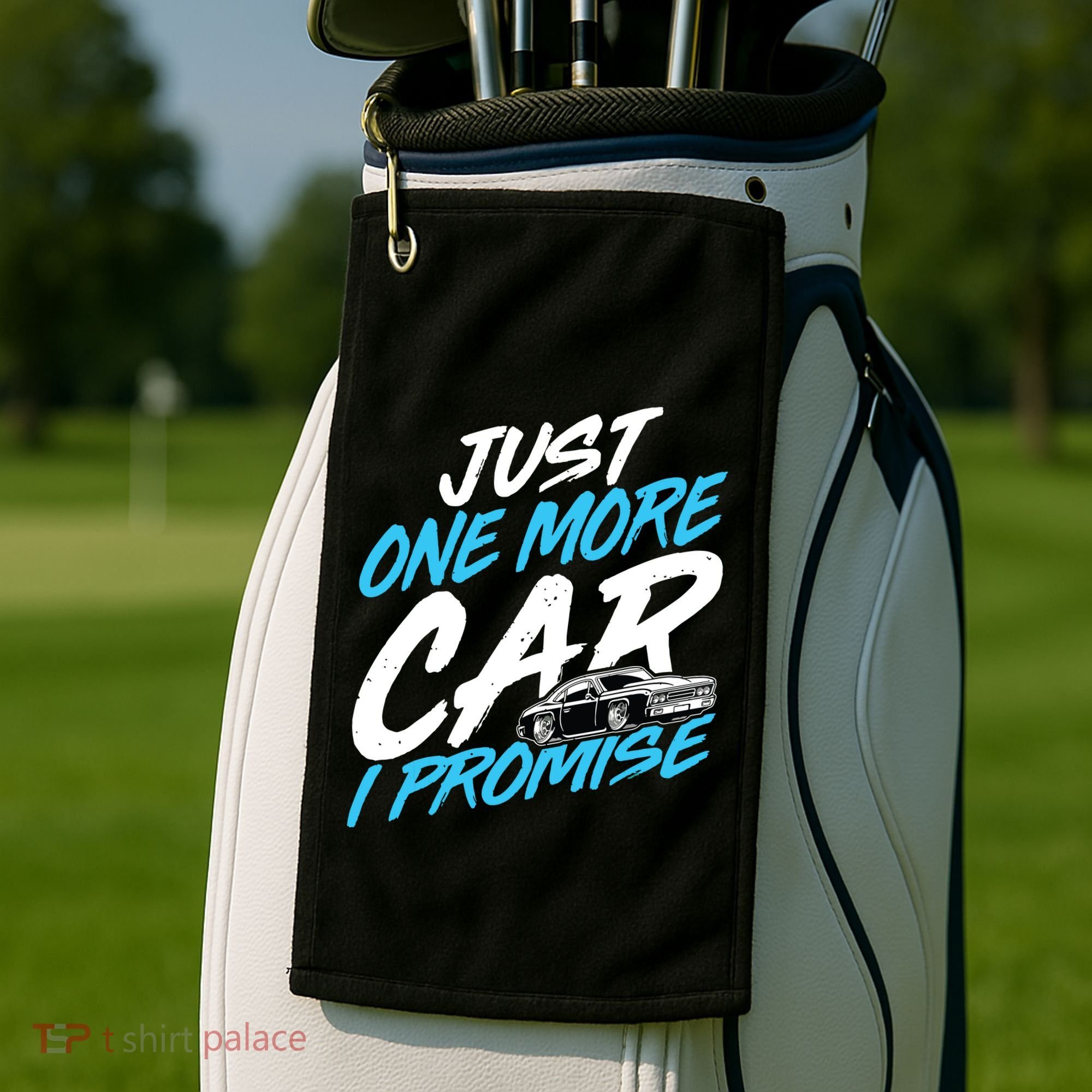Just One More Car I Promise Automobile Collector Car Lover Golf Towel