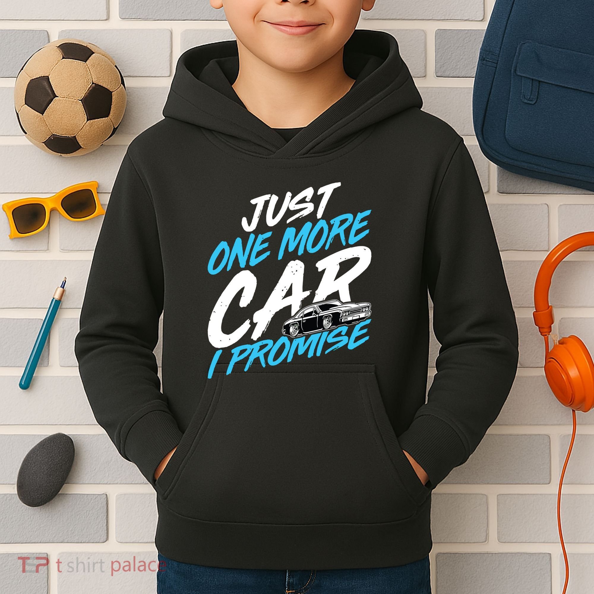 Just One More Car I Promise Automobile Collector Car Lover Kids Hoodie