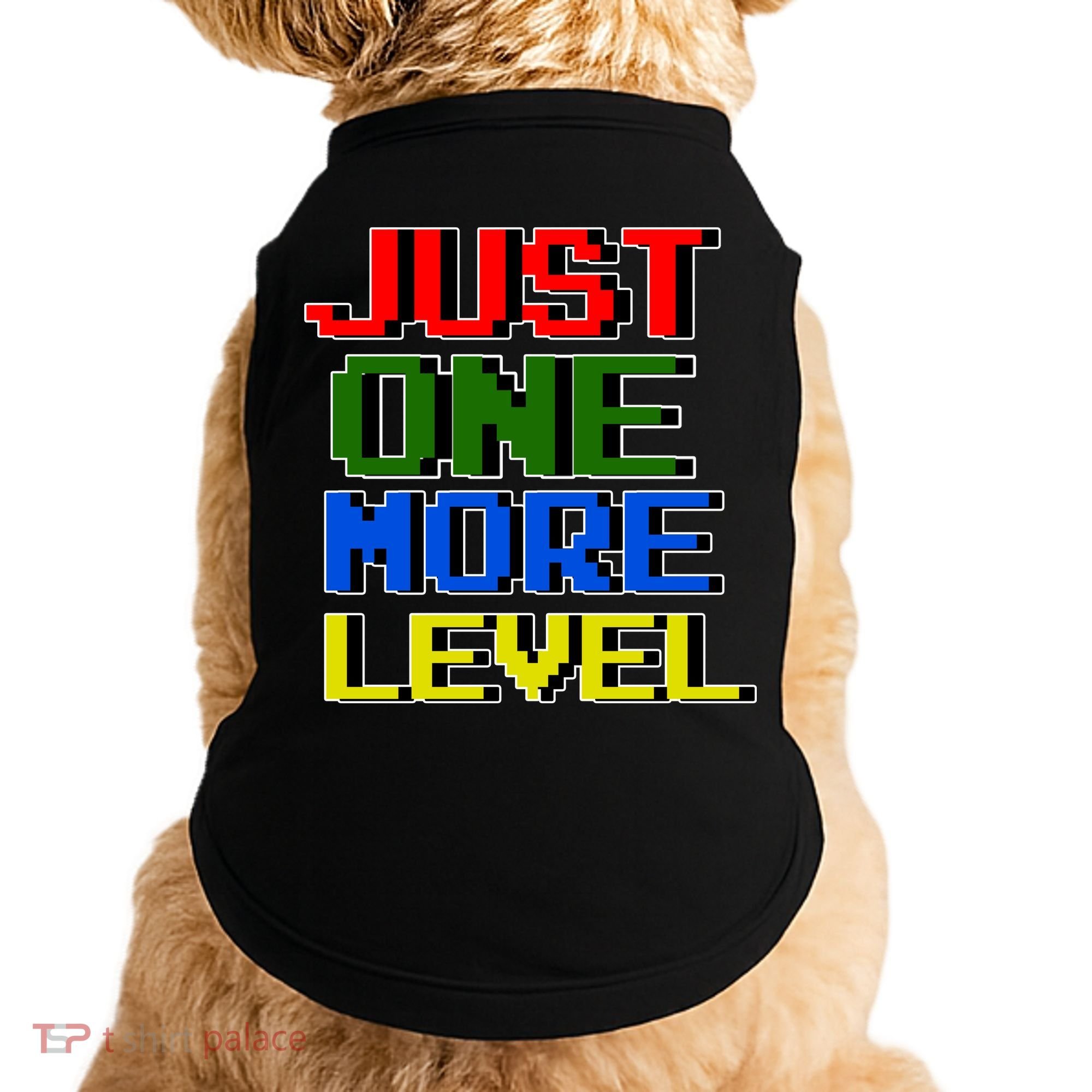 Just One More Level Funny Video Gamer Doggie Tank