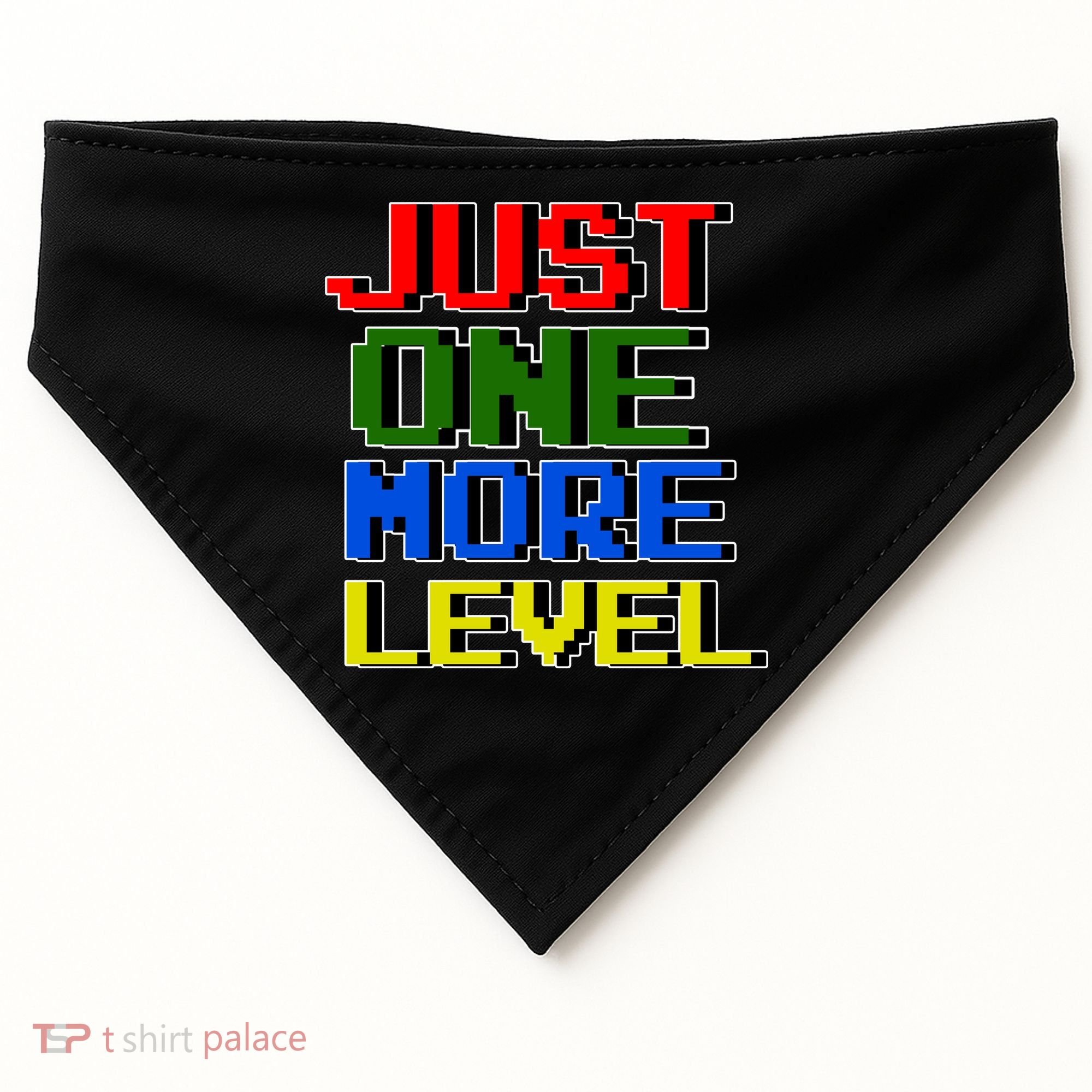 Just One More Level Funny Video Gamer USA-Made Doggie Bandana