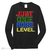 Just One More Level Funny Video Gamer Long Sleeve Shirt thumb 0