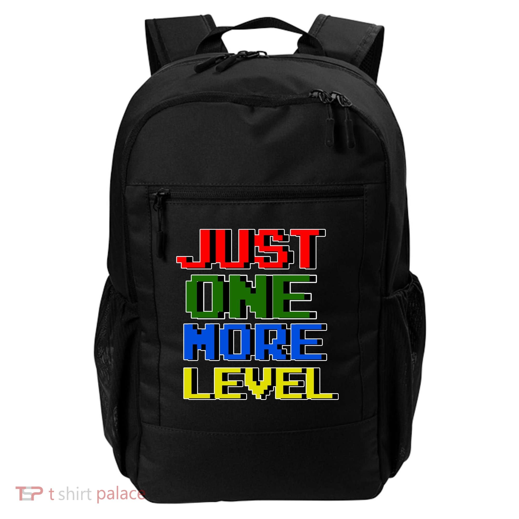 Just One More Level Funny Video Gamer Backpack