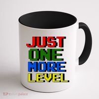 Just One More Level Funny Video Gamer Coffee Mug thumb 1