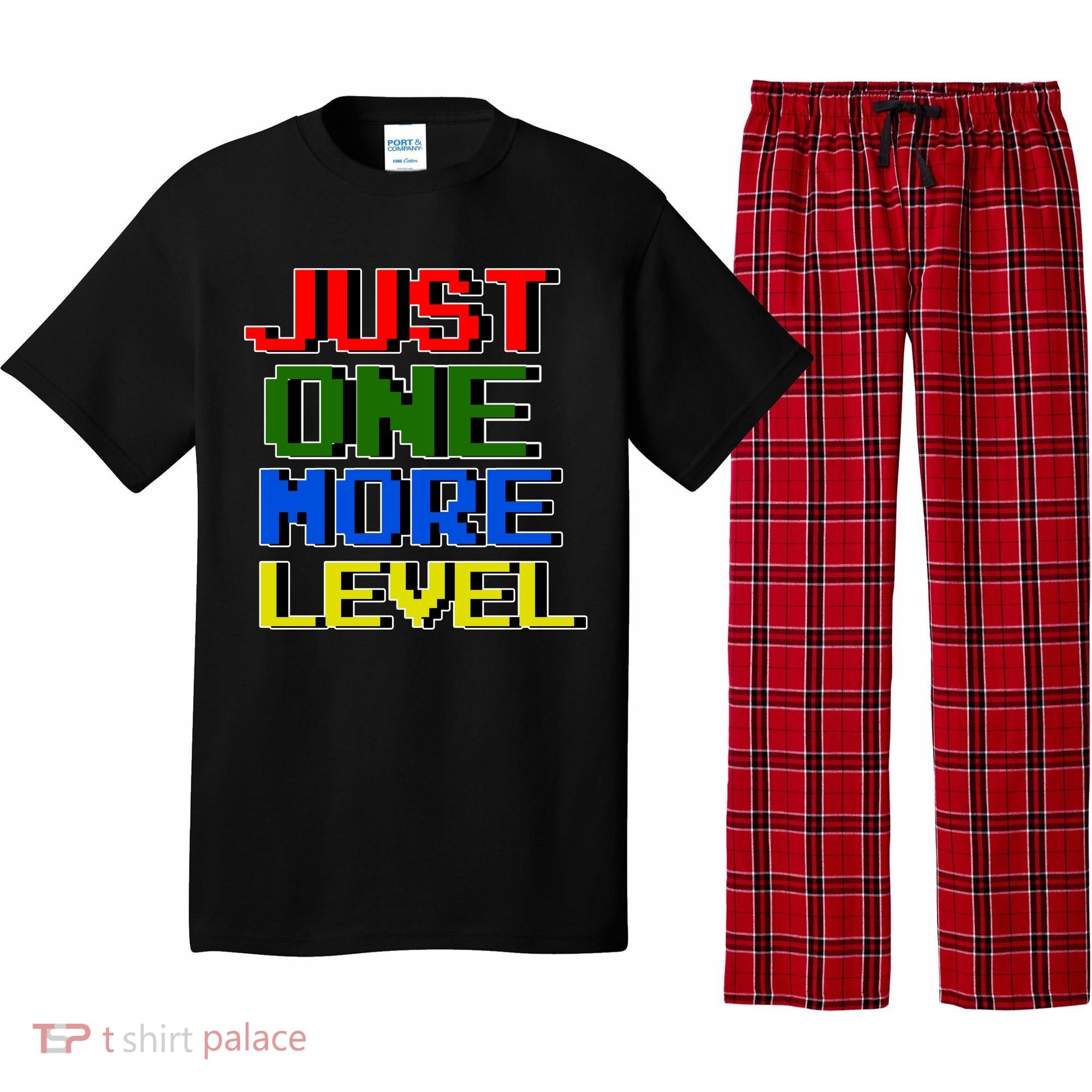 Just One More Level Funny Video Gamer Pajama Set