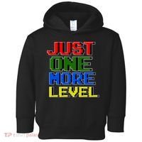 Just One More Level Funny Video Gamer Toddler Hoodie thumb 0