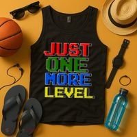 Just One More Level Funny Video Gamer Tank Top thumb 4