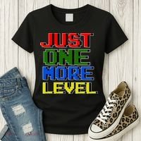 Just One More Level Funny Video Gamer Women's T-Shirt thumb 3